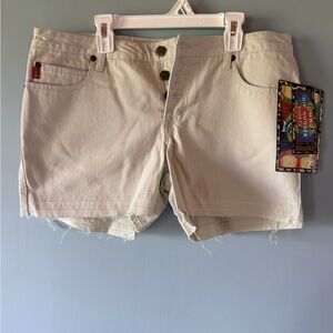 Mudd juniors Cream Jean Shorts
